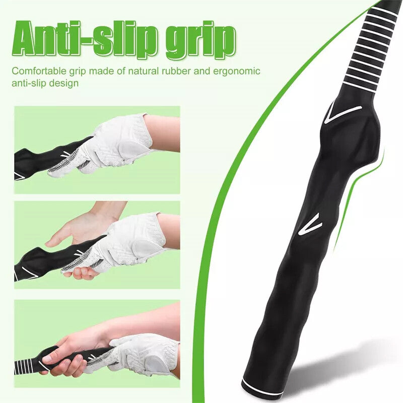 Retractable Golf Swing Training Aid Golf Grip Trainer Indoor Warm Up Practice